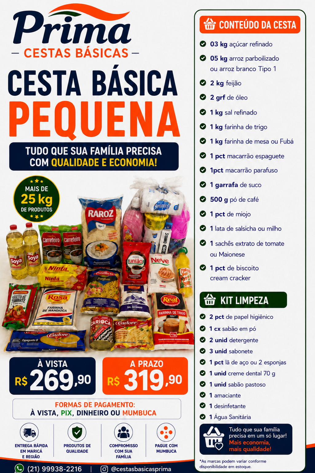 cesta básica pequena cesta básica pequena