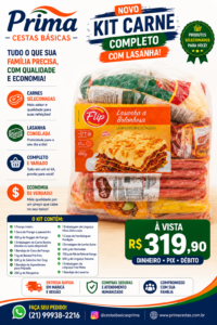 kit carne completo com lasanha