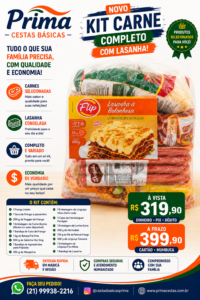 kit carne completo com lasanha