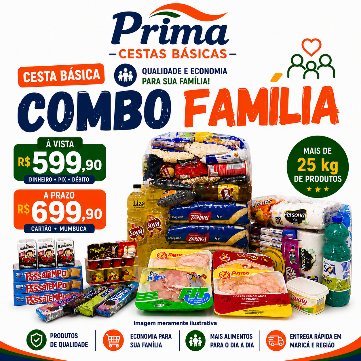 combo família combo família